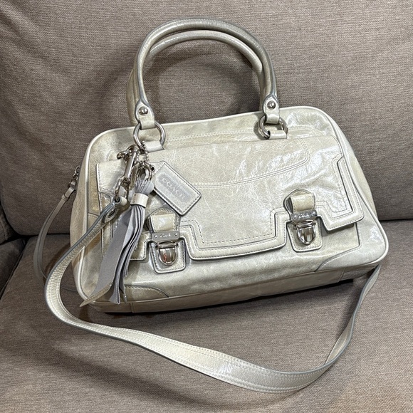 Coach Handbags - Coach  Poppy Pushlock Pocket Satchel